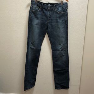 7 for all mankind standard size 32 blue jeans